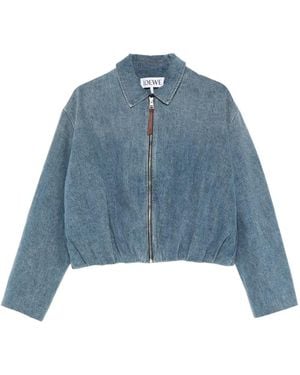 Loewe Draped Jacket - Blue