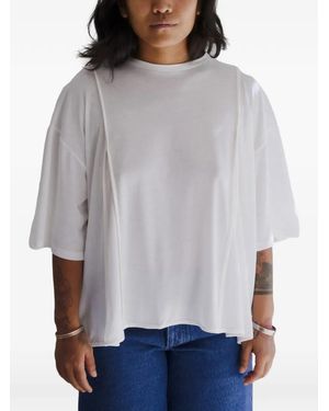 Baserange Mul Piping T-Shirt - Gray