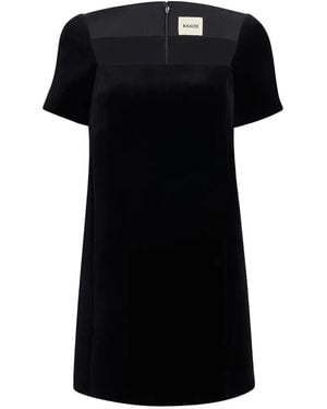 KHAITE Benji Kleid Aus Schwarzem Samt