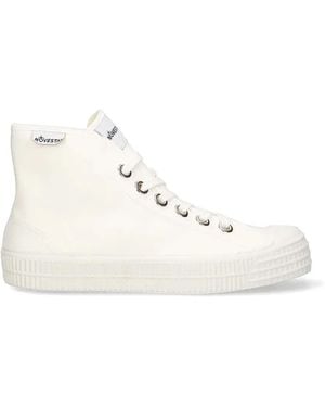 Novesta Star Dribble 10 Cotton High-Top Trainers - White