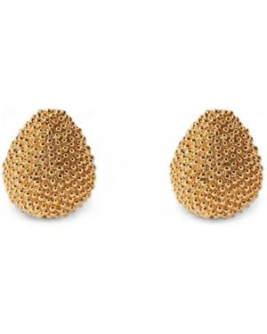 Paola Sighinolfi Beaded Drop Earrings - Metallic