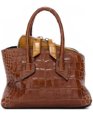 The Attico La Passeggiata Mini Handbag - Brown