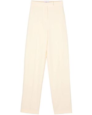 Chiara Ferragni Crepe Pressed-Crease Tapered Trousers - Natural