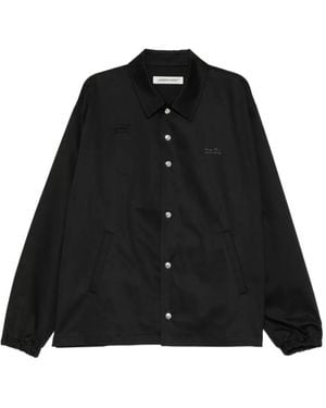 Undercover Logo Patched Press-Stud Coach Jacket - Black