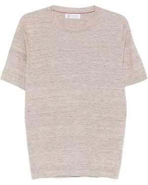 Brunello Cucinelli Linen Blend Jumper - White