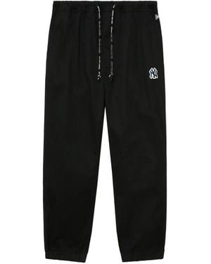 KTZ Logo-Patch Cuffed Track Pants - Black