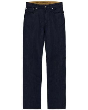 Emporio Armani Five-Pocket Straight-Leg Jeans - Blue
