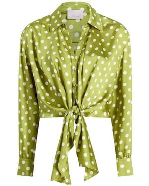 Cinq À Sept Marianna Polka Dot Top - Green