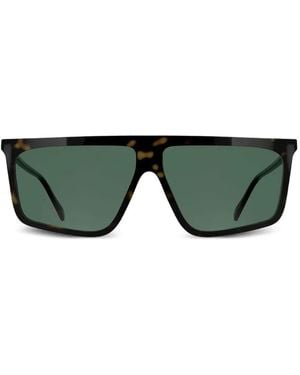 KARL LAGERFELD Tortoiseshell-Effect Rectangle-Frame Sunglasses - Green