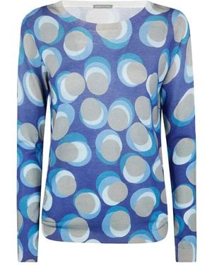 In bed with You Geometric Jumper - Blue