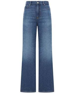 Ganni Jeans aus Baumwolle - Blau