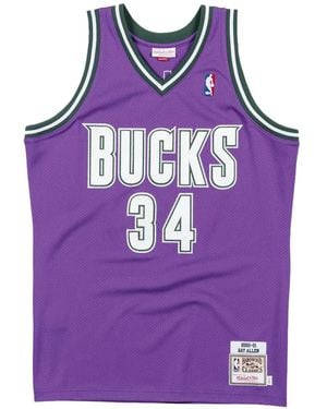 Mitchell & Ness Nba Authentic Jersey "Milwaukee Bucks Ray Allen #34" Tank Top - Purple