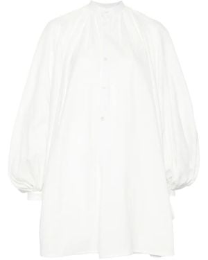 Marrakshi Life Balloon Sleeve Dress - White