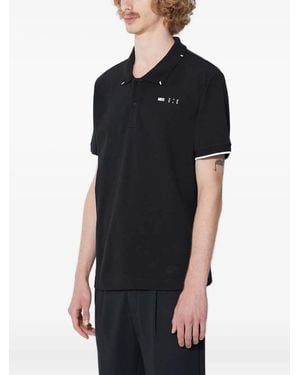 McQ Polo À Détail De Logo - Noir