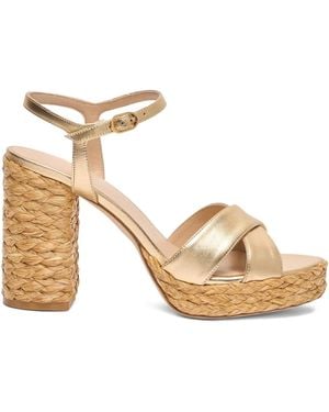 Stuart Weitzman Dayna Platform Sandal - Metallic