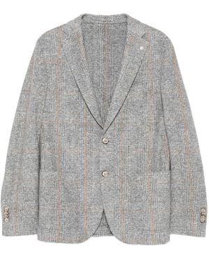 L.B.M. 1911 Blazer A Quadri - Grigio