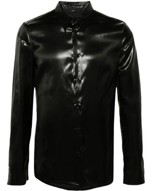 SAPIO Ciré-Effect Shirt - Black