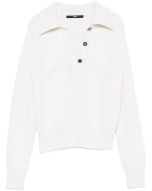 SAPIO Poloshirt mit Zierknöpfen - Weiß