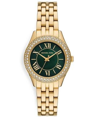Michael Kors Mini Harlowe Pavé-Tone Watch - Metallic