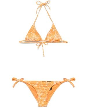 John Richmond Bikini À Imprimé Graphique - Metallic