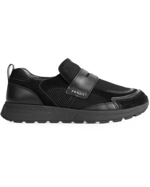 Prada Prax Mesh Trainers - Black