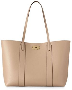 Mulberry Bayswater Leather Tote Bag - Natural