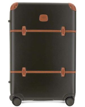Bric's Bellagio Leather-Trimmed Suitcase - Black