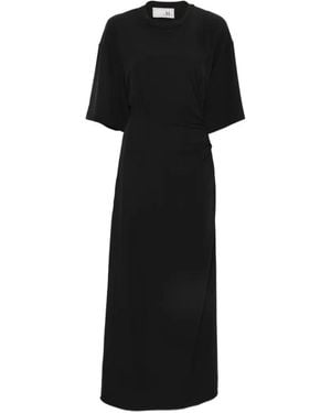 THE M.. Abito Midi Con Cut-Out - Nero