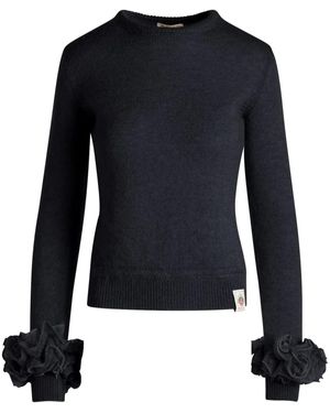 Bally Maglione Con Applicazione - Blu
