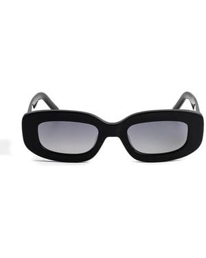 Kaleos Eyehunters Eluard Rectangle-Frame Sunglasses - Black