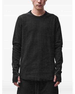 Thom Krom Contrast-Stitch Sweater - Black
