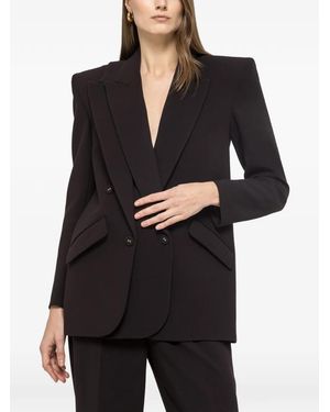 Nissa Layered-Detail Blazer - Black