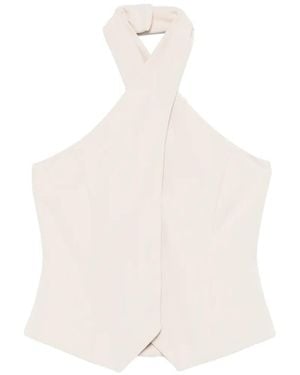 FEDERICA TOSI Backless Button Jacket - White