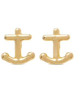 Kate Spade Puces D'Oreilles Away We Go À Motif Ancre - Metallic