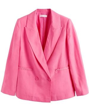 Chinti & Parker Double-Breasted Blazer - Pink