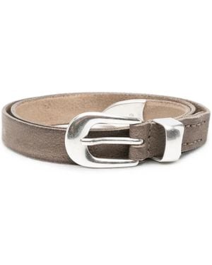 Our Legacy Buckle-Fastening Belt - White