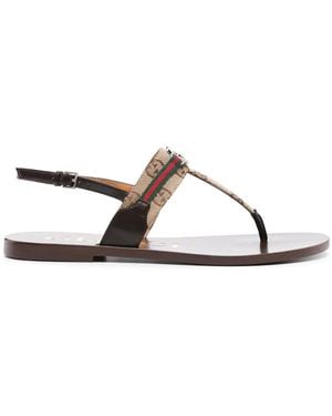 Gucci Interlocking G Flat Sandals - Multicolour
