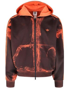 adidas Zip-Up Hoodie - Red