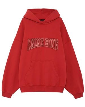 Anine Bing Harvey Logo-Embroidered Hoodie