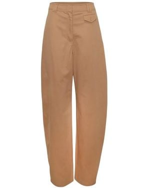 Ulla Johnson Laure Button-Flap Pants - Natural
