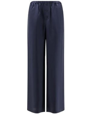 Rohe Silk Wide-Leg Trousers - Blue
