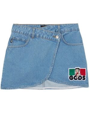 Gcds Betty Boop Mini Skirt - Blue