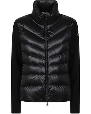 Moncler Quilted Paneled Jacket - Black