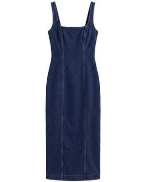Reformation Gladys Denim Midi Dress - Blue