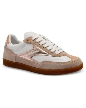 KARL LAGERFELD Kandidate Leather Trainers - White