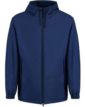 ZEGNA Windbreaker hooded jacket - Blau