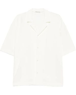 KIEFERMANN Efranio Buttoned Short-Sleeve Shirt - White