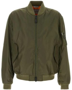 Balenciaga Zip-Up Bomber Jacket - Green