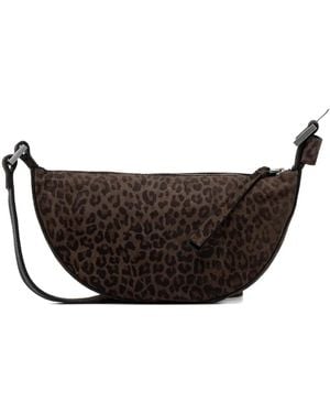 AllSaints Animal-Print Satchel - Brown