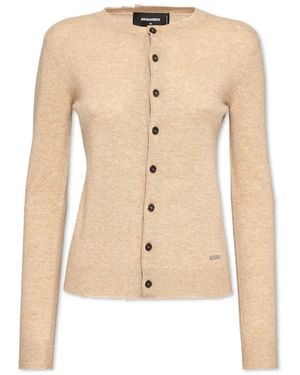 DSquared² ラウンドネック カーディガン - ナチュラル